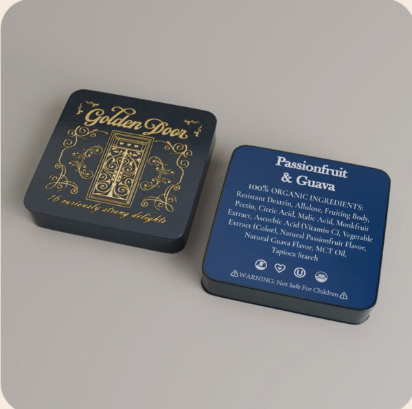 Golden Door Passionfruit & Guava Turkish Delight tin